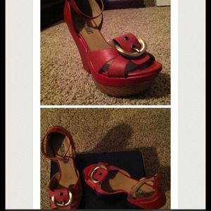 Red sandals