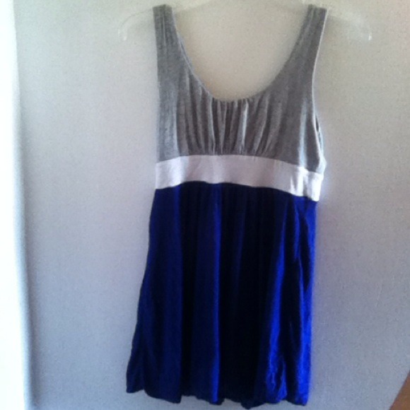 👑 Royal blue and gray tunic/dress - Picture 3 of 3