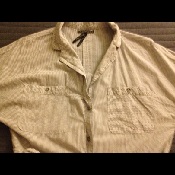 *SOLD!*Button up T shirt dress with tie belt - Picture 3 of 3