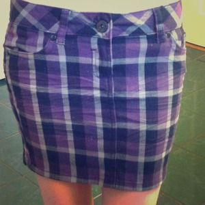 Plaid miniskirt