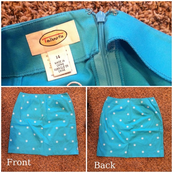 Blue/light blue polka dot skirt! ☀☀