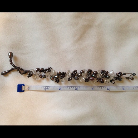 Freshwater pearl and stone bracelet - Picture 3 of 3