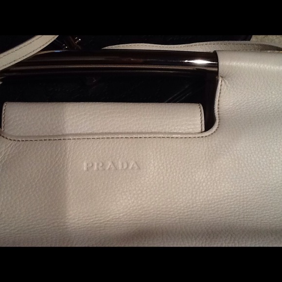 White leather Prada hand bag. Price drop!!! - Picture 2 of 2