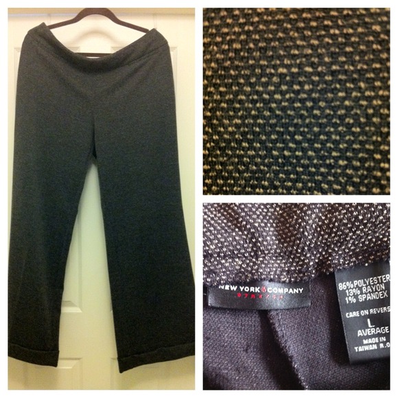 New York & Co Blk/Tan Pants. Worn a couple times.