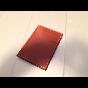 Tan Coach Leather Passport cover holder