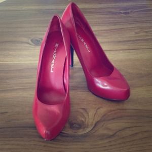 Michael Kors Red Heals 5" size 6