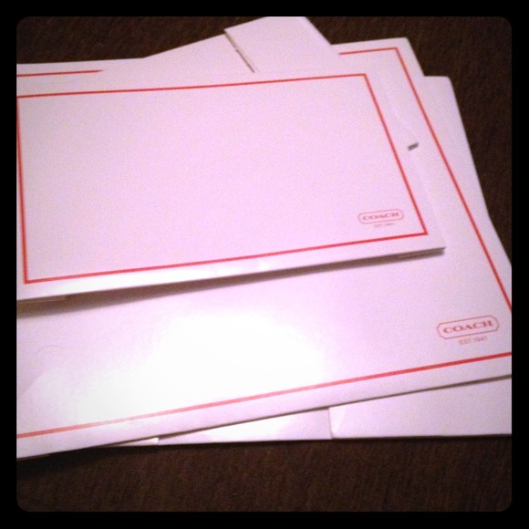 Coach gift boxes