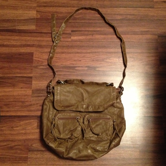 Faux Leather Crossbody Bag