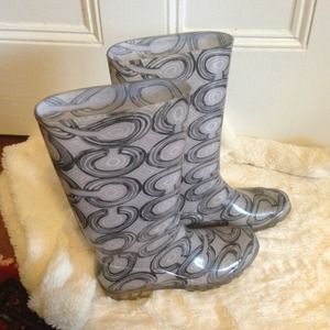 Authentic Coach Rainboots Size 7
