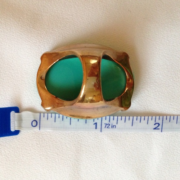 SOLD! Seafoam green statement ring - Picture 3 of 4