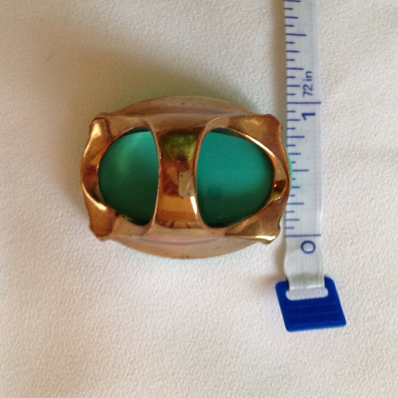 SOLD! Seafoam green statement ring - Picture 4 of 4