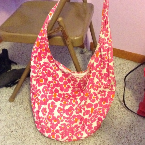 Flower print cross body bag