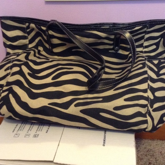 Zebra print bag