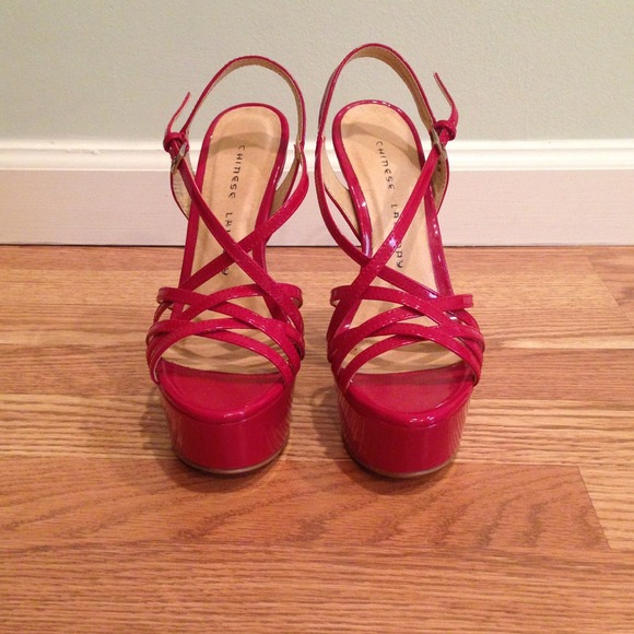 Chinese laundry platform red high heels