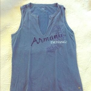 Armani exchange sleeveless shirt