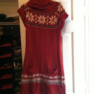 *****Trade***** Sweater dress/gold zebra heels