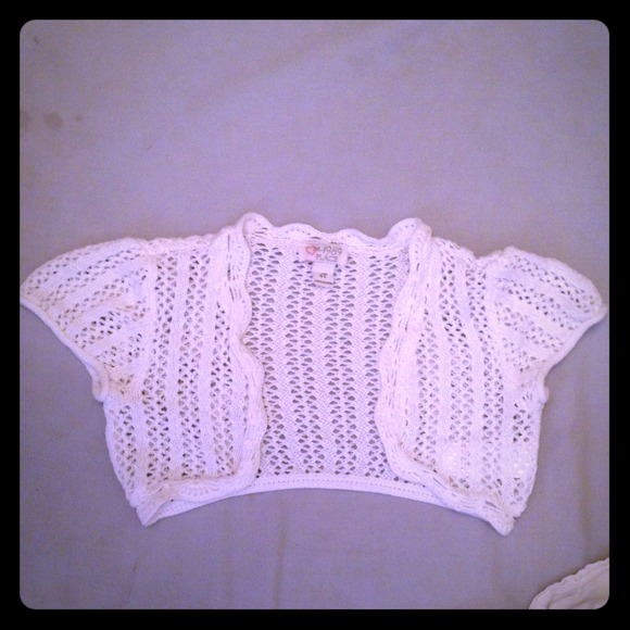 The Children's Place crochet shrug