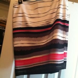 Hot pink/grey/ black skirt