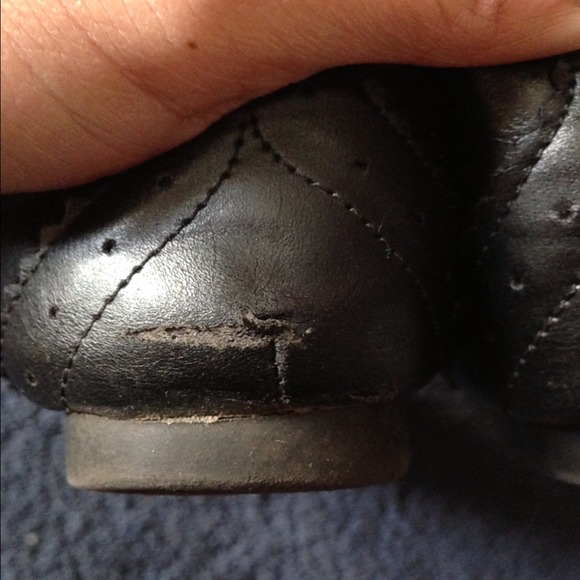 Shoes have rips