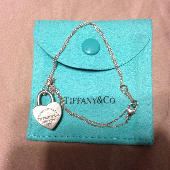 Tiffany heart lock necklace