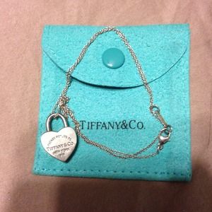 Tiffany heart lock necklace