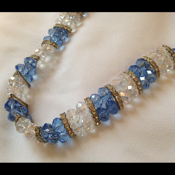 Jeweled elastic headband/necklace - Picture 2 of 3