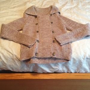 NEVER WORN pink/white knit American Eagle sweater.