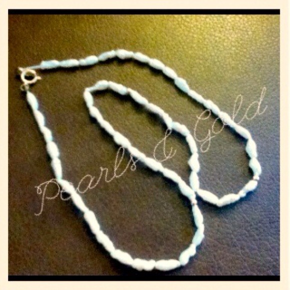 Real Freshwater Pearl & 14K bead Necklace.
