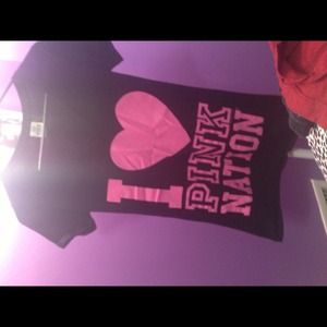 Pink nation tee