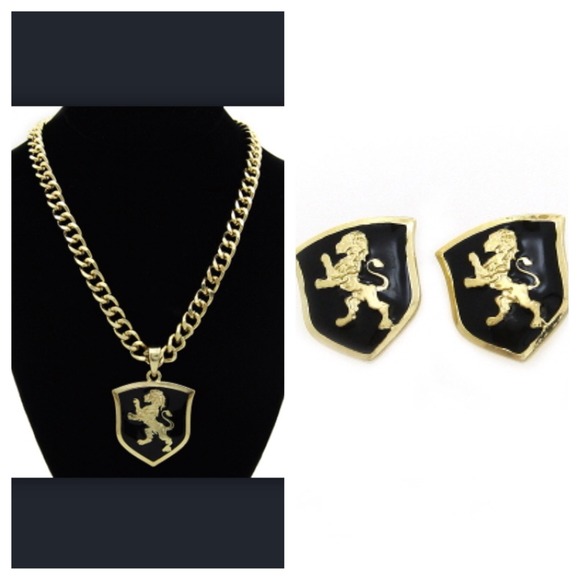 Royalty chain & earring set