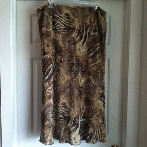 Breezy, animal print skirt