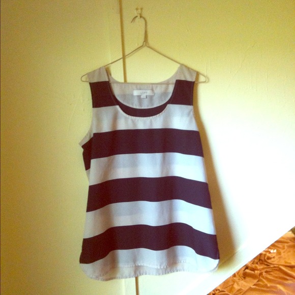 💌TRADED❌ Black and white striped tank