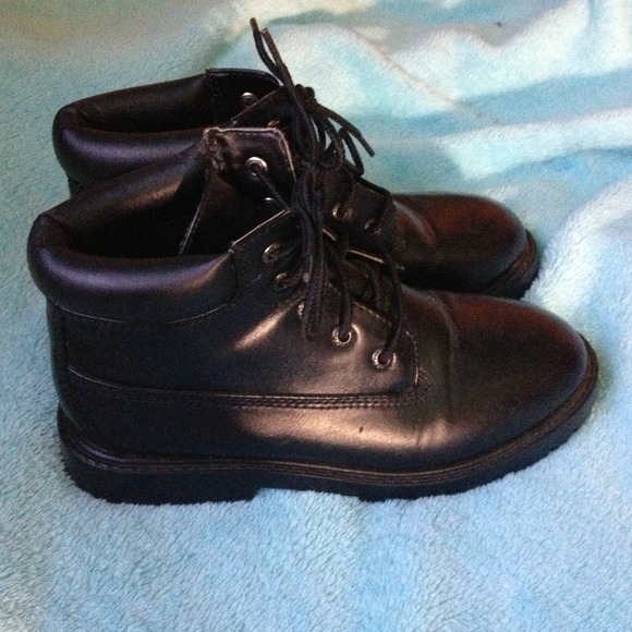Black Ankle Combat Boots