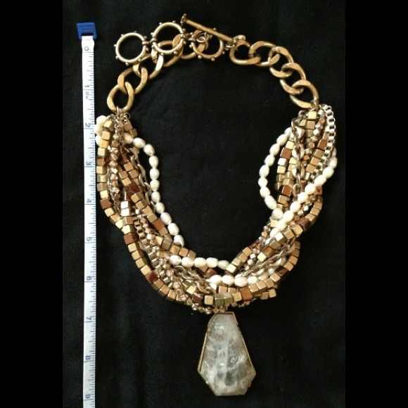 Ann Taylor braided necklace - Picture 2 of 4