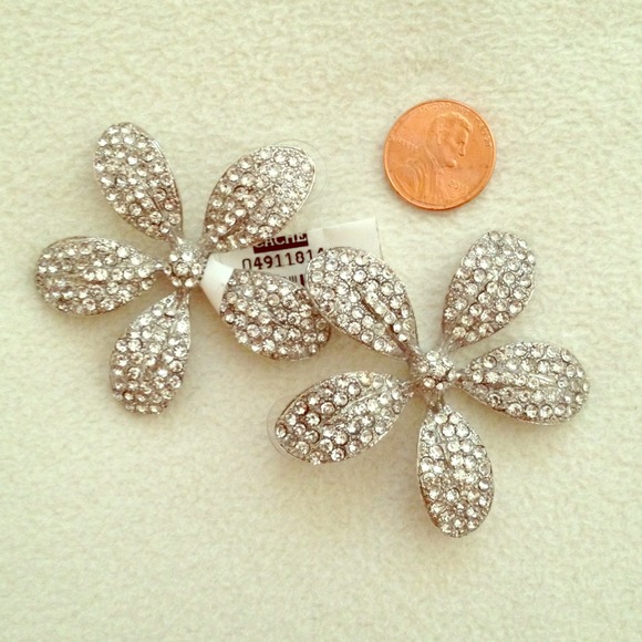 Keeping for now: Cache rhinestone earrings