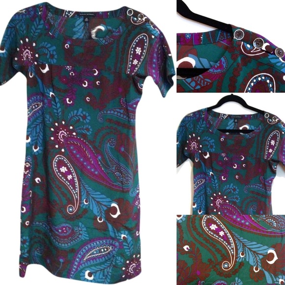 100% Silk Banana Republic Paisley Dress XS SALE