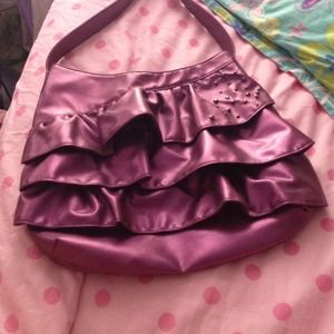 Purple ruffled purse!