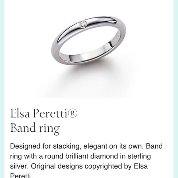 Tonight only💥Tiffany Elsa peretti diamond band