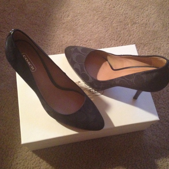 Coach heels 8 1/2, only worn ONCE!!!