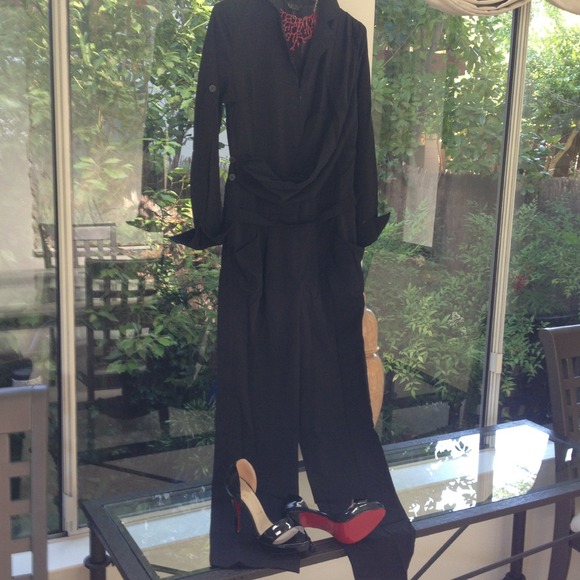 Sexy chiffon wrap jumpsuit Medium