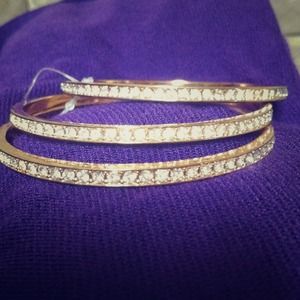 NWT rose gold bangles