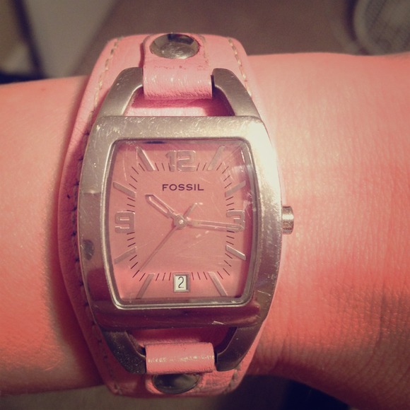 Fossil pink watch