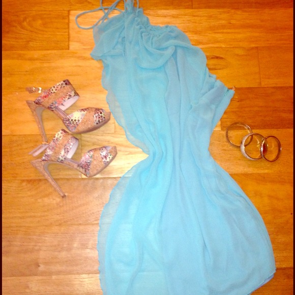 Light Blue Umgee USA Dress - Picture 1 of 2