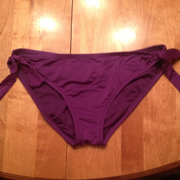 Purple bikini bottoms