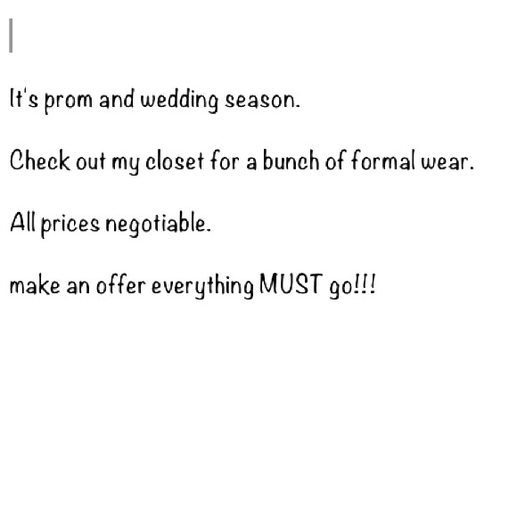 Formal wear!!!
