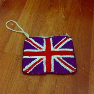 British flag bead coin wallet