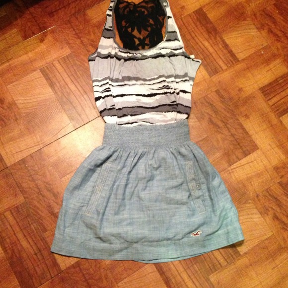 Lace back tanktop