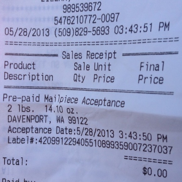 Receipt @ljb