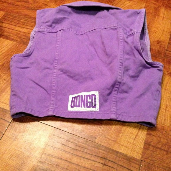 Purple denim Bongo vest