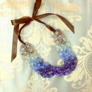 sea glass style necklace 🌊